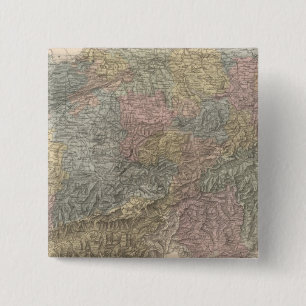 Zwitserland 4 vierkante button 5,1 cm