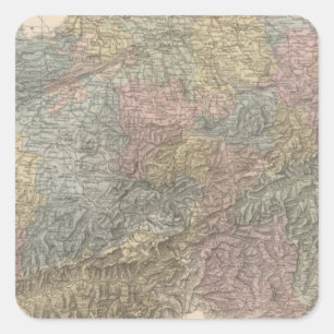 Zwitserland 4 vierkante sticker