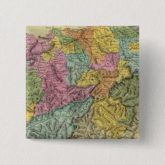 Zwitserland 6 vierkante button 5,1 cm (Voorkant)