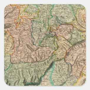 Zwitserland 8 vierkante sticker