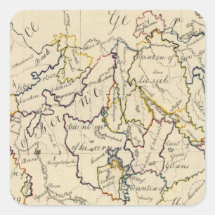 Zwitserland 9 vierkante sticker