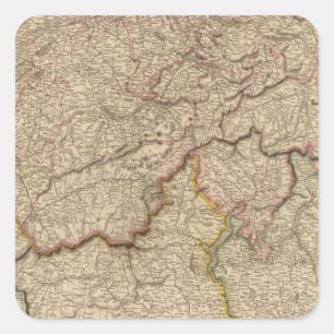Zwitserland, Alpen Vierkante Sticker