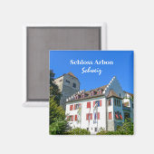 Zwitserland Arbon Castle Souvenir Magneet (Voorkant / Achterkant)