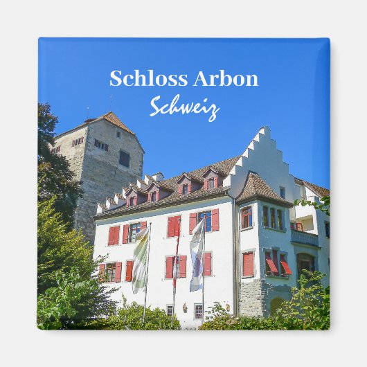 Zwitserland Arbon Castle Souvenir Magneet (Voorkant)