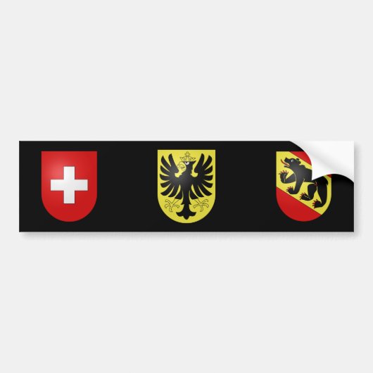 Zwitserland - Bern - Oberhasli Bumpersticker (Voorkant)