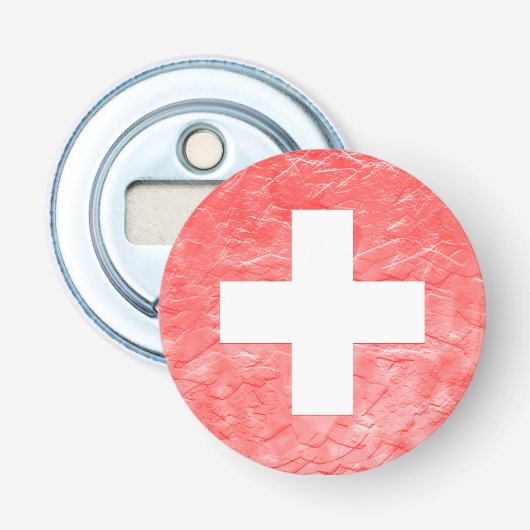 Zwitserland Button Flesopener (Voorkant)