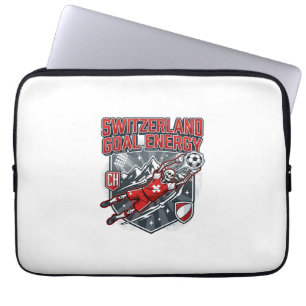 Zwitserland Doel Energie Skelet Aanvaller Naties B Laptop Sleeve