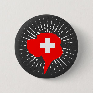 Zwitserland Dog van groot formaat Ronde Button 5,7 Cm