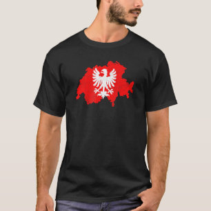 Zwitserland Eagle Swiss Flag Europe T-shirt