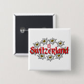 Zwitserland Edelweiss SQ Button (Voorkant /achterkant)