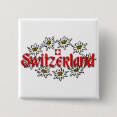 Zwitserland Edelweiss SQ Button (Voorkant)