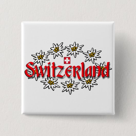 Zwitserland Edelweiss SQ Button (Voorkant)