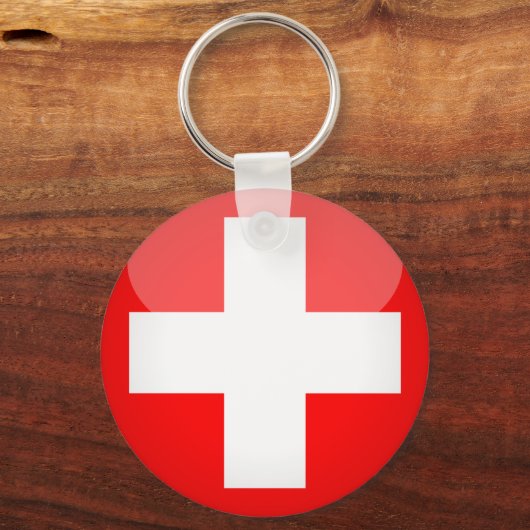 Zwitserland en Zwitserland mode/sleutelhanger Sleutelhanger (Achterkant)