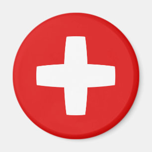 Zwitserland Fisheye Flag Magnet Magneet