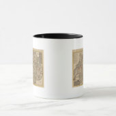 Zwitserland gegraveerde kaart mok (Midden)