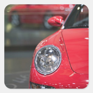 ZWITSERLAND, GENÈVE: 75e jaarlijkse Genève Auto 8 Vierkante Sticker