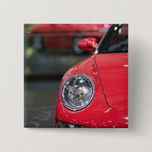 ZWITSERLAND, GENÈVE: 75e jaarlijkse Genève Auto  Vierkante Button 5,1 Cm