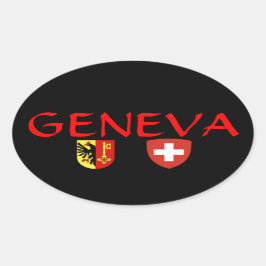Zwitserland, Genève* ovale sticker