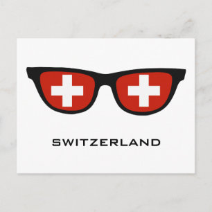 Zwitserland heeft aangepaste tekst en kleuren-brie briefkaart