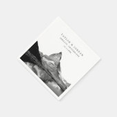 Zwitserland Huwelijk Custom Cocktail servetten (Hoek)