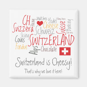 Zwitserland is kaas: Voor Fondue Lovers. Magneet