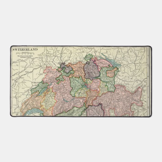 Zwitserland  kaart Reisbureau Bureaumat (Voorkant)