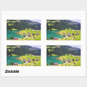 Zwitserland landschap rechthoekige sticker (Vel)