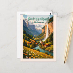 Zwitserland Lauterbrunnen Briefkaart