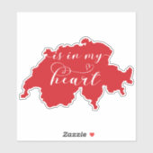 Zwitserland ligt in mijn hart sticker (Vel)