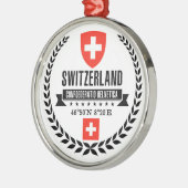 Zwitserland Metalen Ornament (Links)