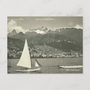 Zwitserland, Montreux, meer van Genève Briefkaart