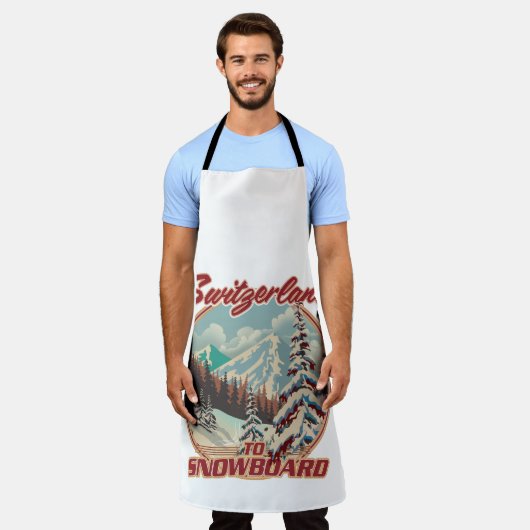 Zwitserland naar Snowboard Schort (Gedragen)