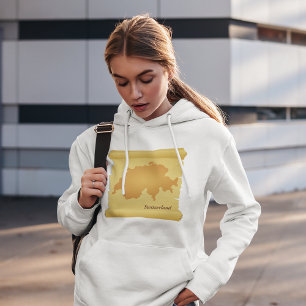 Zwitserland op een perkament hoodie
