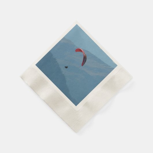 Zwitserland Paraglider 🏔️ Avontuurlijk Papier ser Servetten (Hoek)