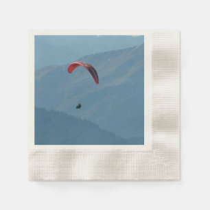 Zwitserland Paraglider 🏔️ Avontuurlijk Papier ser Servetten