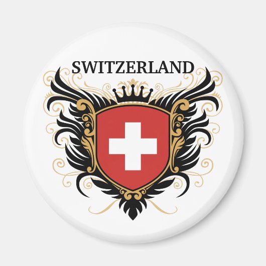 Zwitserland [personaliseren] magneet (Voorkant)
