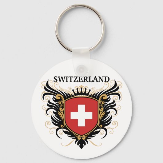 Zwitserland [personaliseren] sleutelhanger (Voorkant)