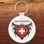 Zwitserland [personaliseren] sleutelhanger (Voorkant)