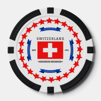 Zwitserland Poker Chips