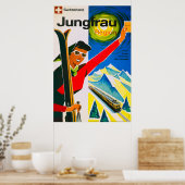 Zwitserland Poster voor het reizen naar het zgn. (Keuken)