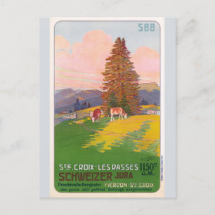  Zwitserland Railroad Travel Toerisme Briefkaart