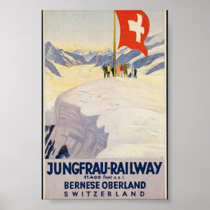 Zwitserland Railway Advert  Poster