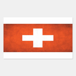 Zwitserland Rechthoekige Sticker
