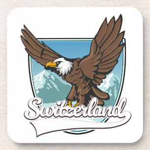 Zwitserland Reislogo Bier Onderzetter