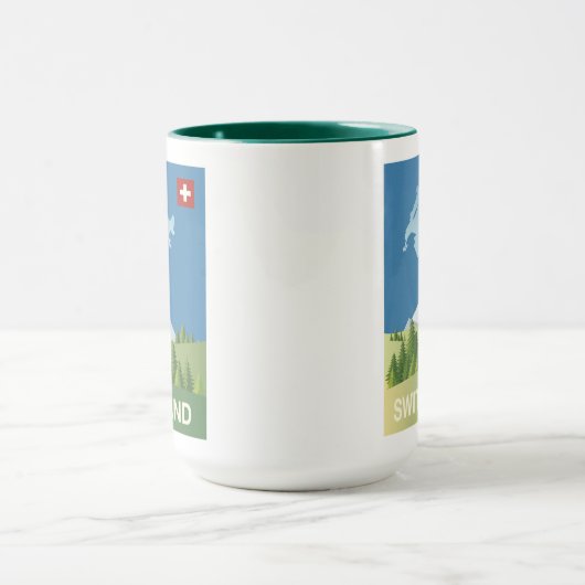 Zwitserland Reisposter Mok (Midden)