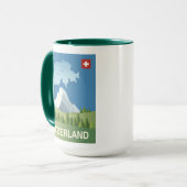 Zwitserland Reisposter Mok (Voorkant links)