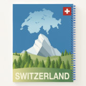 Zwitserland Reisposter Notitieboek (Achterkant)