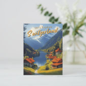  Zwitserland reizen Briefkaart (Staand voorkant)