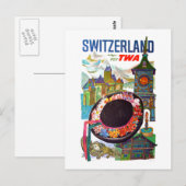 Zwitserland reizen Briefkaart (Voorkant / Achterkant)