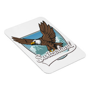 Zwitserland Reizen Logo Magneet